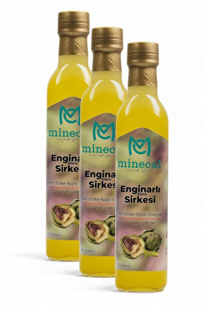 %100 Ev Yapımı Katkısız Enginar Sirkesi 3x500ml