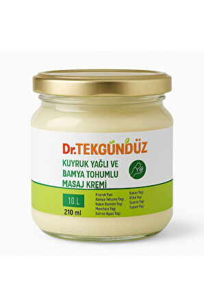 Doğal Masaj Kremi 210 ml | Kuyruk Yağı & Bamya Tohumu