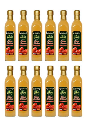 Elma Sirkesi 12x500 ml - %100 Katkısız Doğal | Geleneksel Ev Yapımı