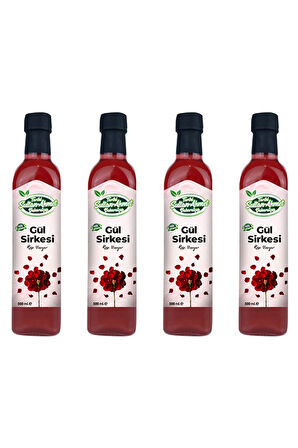 Gül Sirkesi %100 Katkısız Doğal 4x500 ml | Özel Üretim