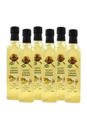 Maydanozlu Sarımsaklı Limon Sirkesi - %100 Katkısız Doğal 6x500 ml | Özel Üretim