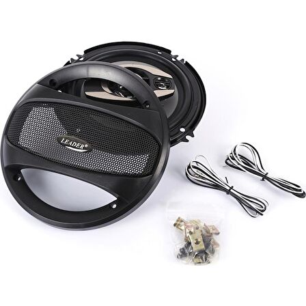 Leader LD-210 Yuvarlak Tip 16 cm 3 Yollu 300W Coaxial Oto Hoparlör