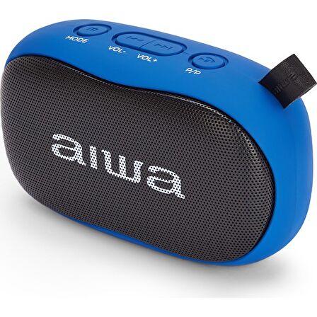 Aiwa BS-110 Taşınabilir 5.0 Bluetooth Hoparlör Mavi