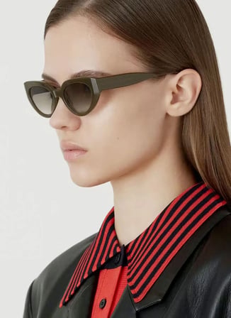 Gigi Studios Kahverengi 7 Cat Eye Güneş Gözlüğü
