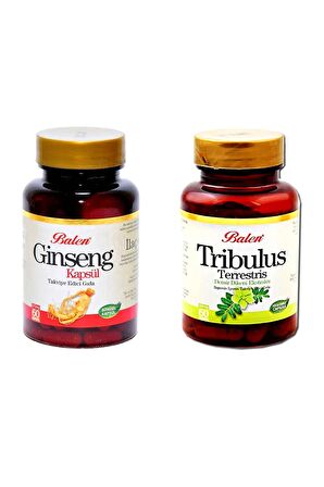 Balen Zinde Set Ginseng + Tribulus Kapsül 2'li Set