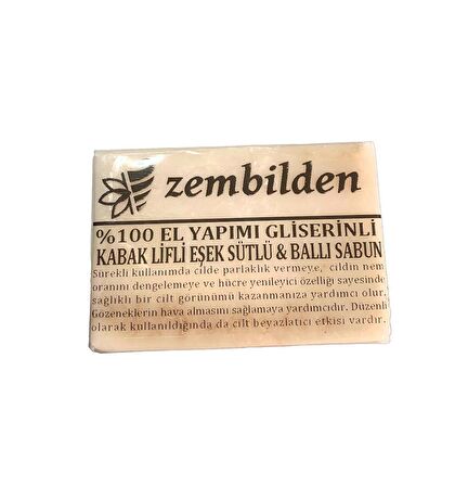 ZBD KABAK LİFLİ EŞEK SÜTLÜ BALLI SABUN 120 gr