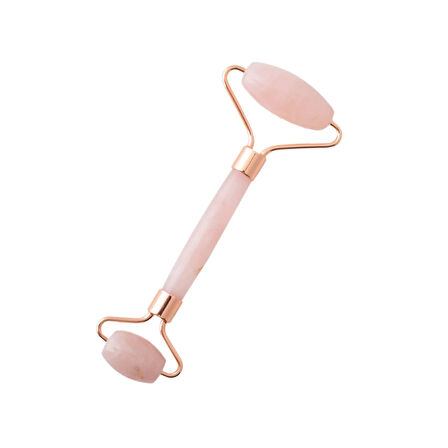 pembe kuvars face roller yüz ve masaj aleti