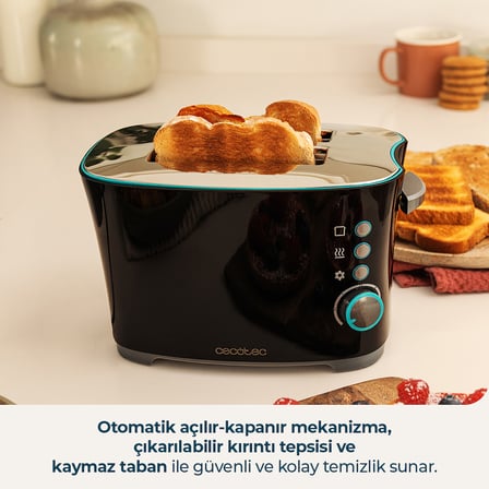 Toast Taste Double B Ekmek Kızartma Makinesi | 2 Dilim, Geniş Hazne, Kademeli Isı Ayarlı
