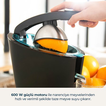 Essentialvita Hyden 600 Elektrikli Narenciye Sıkacağı | Portakal Sıkma, Kolay Temizlik