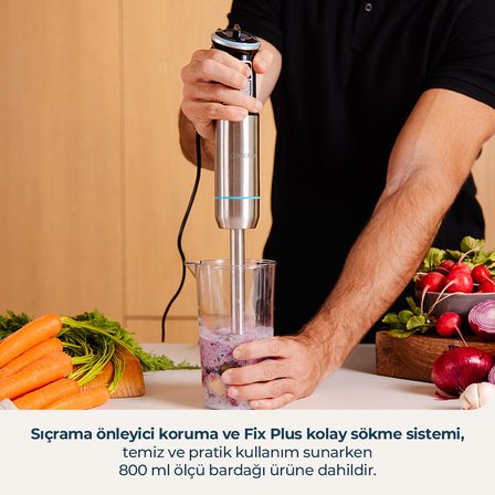 Power Neutron 1100Max El Blender Seti 1100W | Turbo, Doğrayıcı, Çırpıcı