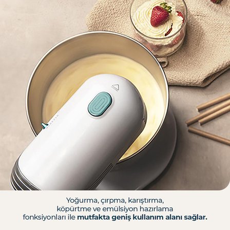 Cecomixer Easy White Stand Mikser Hamur Yoğurma ve Çırpma Makinesi