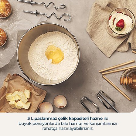 Cecomixer Easy White Stand Mikser Hamur Yoğurma ve Çırpma Makinesi