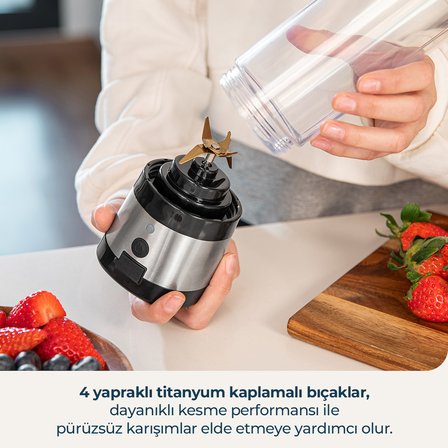 WanderlustMix USB Taşınabilir Smoothie Blender Şarjlı Kişisel Blender