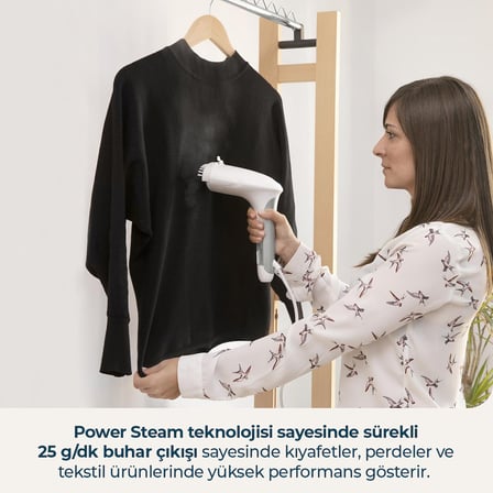 SmoothForce 3000 UltraSteam White Buharlı Dikey Ütü Pratik Kullanım