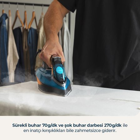 Fast Furious 5060 Ultra Buharlı Ütü Güçlü Buhar Performansı Hızlı Isınan Kırışık Giderici