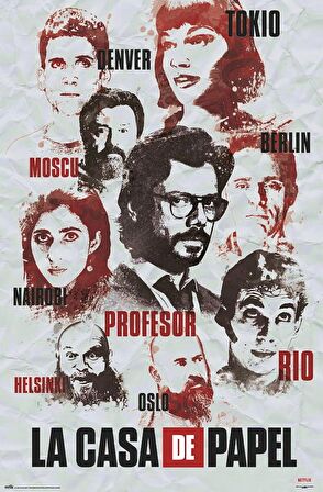 LA CASA DE PAPEL CHARACTERS MAXI POSTER (İTHAL)