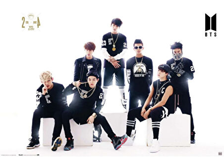 BTS BLACK AND WHITE MAXI POSTER (İTHAL)