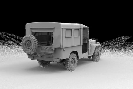 AK Interactive FJ43 SUV Askeri Araç Maketi 1/35 Ölçek Gri
