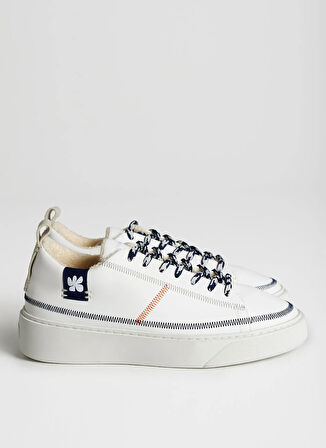 Bonamaso Sneaker, 39, Beyaz - Mavi