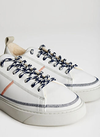 Bonamaso Sneaker, 39, Beyaz - Mavi