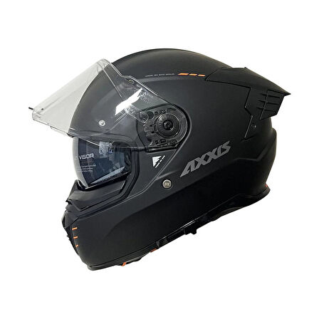 AXXIS HAWK EVO SV KAPALI KASK MAT SİYAH