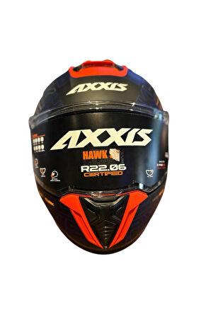 AXXIS HAWK SV EVO CUBIK B4 - MATT FLUOR ORANGE/S