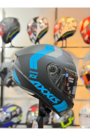 AXXIS DRAKEN S SLIDE B7 - MATT FLUOR BLUE/XL