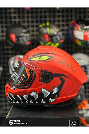 AXXIS DRAKEN S  FORZA  - MATT RED/XL