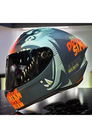 AXXIS DRAKEN S SIMIAN B4 - MATT FLUOR ORANGE/M