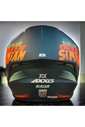 AXXIS DRAKEN S SIMIAN B4 - MATT FLUOR ORANGE/M