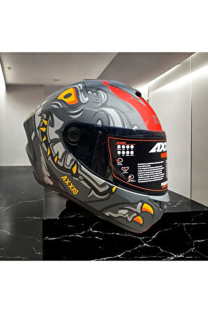 AXXIS DRAKEN S DINOTOON B5 - MATT RED/L