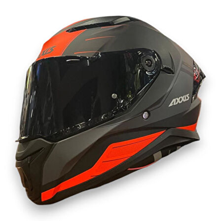 AXXIS PANTHER SV PRESTIGE B5 MATT RED KAPALI KASK