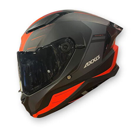 AXXIS PANTHER SV PRESTIGE B5 MATT RED KAPALI KASK