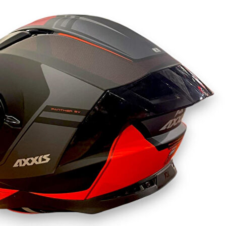 AXXIS PANTHER SV PRESTIGE B5 MATT RED KAPALI KASK