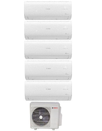 Bosch Multi Split İnverter Klima 42000 Btu 1 Dış + 5 İç Ünite 9000 + 9000 + 9000 + 12000 + 12000 Btu