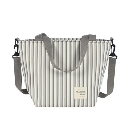 Walking Mum Bolsa Comiditas Çizgi Desenli Termos Çanta