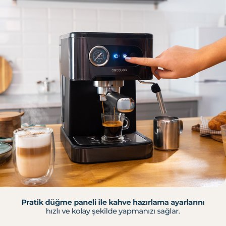 Power Espresso 20 Pro Latte Espresso Makinesi 20 Bar Basınç Süt Köpürtme Profesyonel Kahve Deneyimi