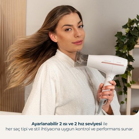 Ionicare Travel Heaven Saç Kurutma Makinesi | Seyahat Tipi Katlanabilir İyonik Fön