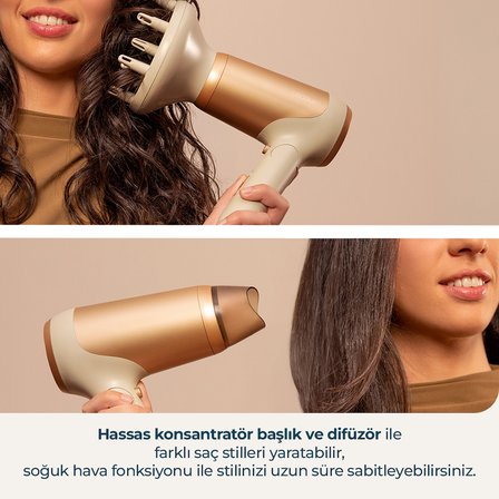 Ionicare Power Go Heaven Champagne Saç Kurutma Makinesi Fön | İyonik Profesyonel