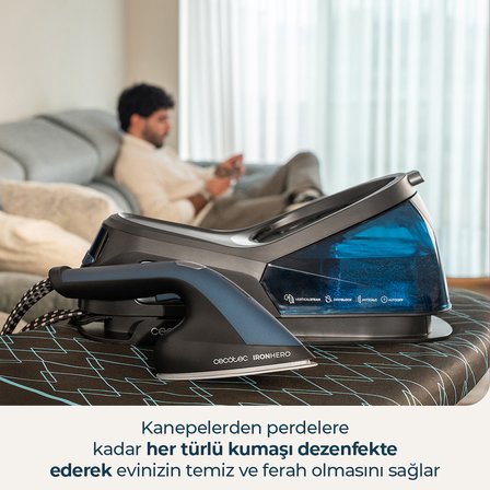 Ironhero V-2400 Station Buhar Kazanlı Ütü Güçlü Buhar İstasyonu Hızlı Kırışık Giderici