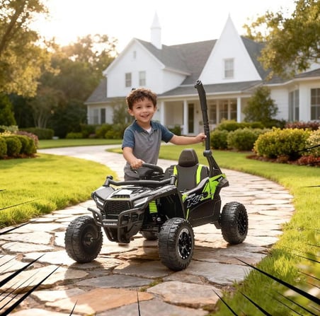Kawasaki Teryx KRX 1000 Lisanslı 12V Uzaktan Kumandalı Akülü Çocuk Buggy / ATV - Siyah (100 x 64 x 56 cm)