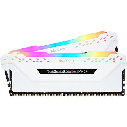 CORSAIR CMW16GX4M2C3200C16W 16GB (2x8GB) Vengeance RGB PRO Beyaz 3200MHz CL16 DDR4 Dual Kit Ram