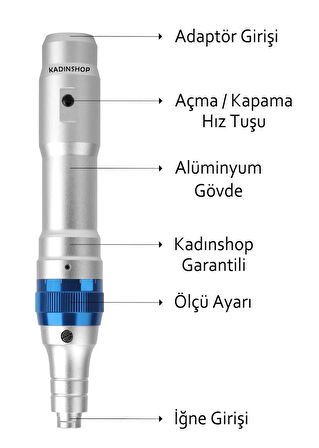 Dr.Pen A6 Şarjlı Dermapen Cihazı ( Türkiye Garantili) 2 Bataryalı Derma Pen Kalıcı Makyaj Dermaroller