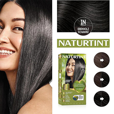 Naturtint 1N Abanoz Siyahı Doğal Saç Boyası 170ML
