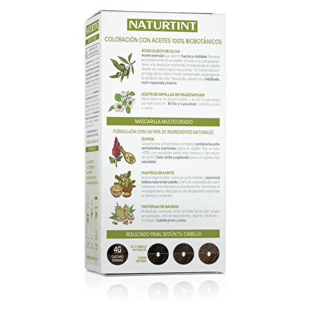 Naturtint 4G Altın Kestane Doğal Saç Boyası 170ML