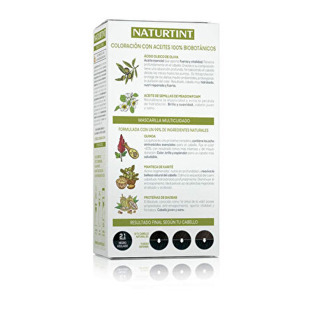 Naturtint 2.1 Mavi Siyah Doğal Saç Boyası 170ML