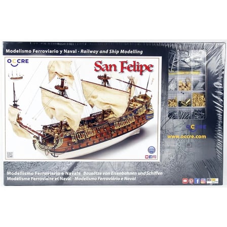 Occre 15002, 1/86 83 cm. San Felipe ahşap gemi maketi