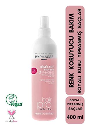 Boyalı Kuru Saçlara Özel Çift Fazlı Renk Koyucu Vegan Sıvı Saç Kremi 400ml