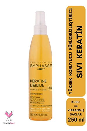 Kuru Saçlara Özel Sıvı Keratin Yüksek Koruyucu Pürüzsüzleştirici 250ml