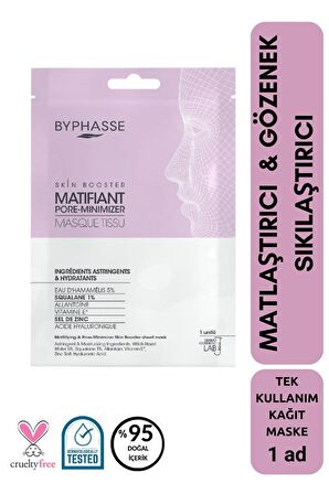 Matlaştırıcı ve Gözenek Sıkılaştırıcı Skin Booster Kağıt Yüz Maskesi 1ad